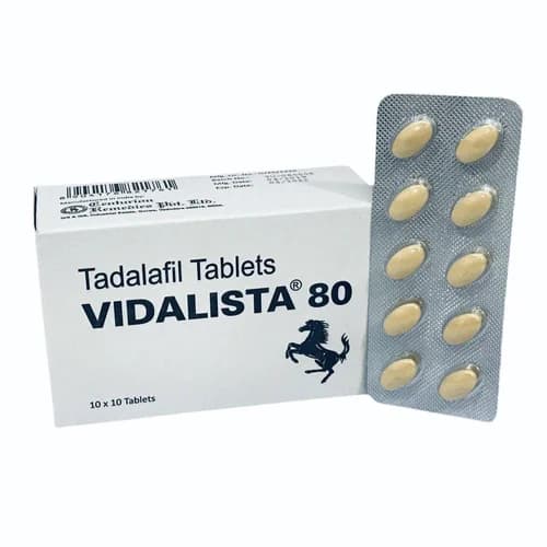 Vidalista 80 Mg Tadalafil Tablets