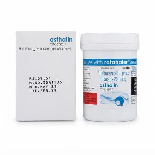 Asthalin Salbutamol Sulphate 200mcg Rotacaps