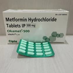 Metformin Hcl Okamet 500 Mg Tablet