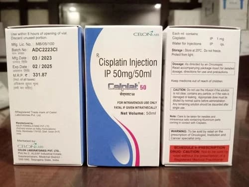 Celplat 50mg Injection