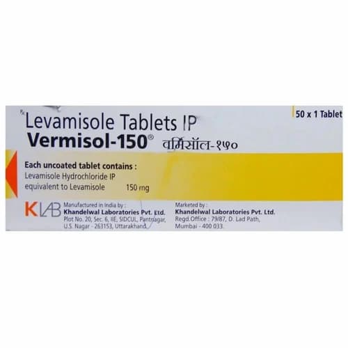 Levamisole Hydrochloride 150 Mg Tablets