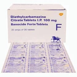 Diethylcarbamazine Citrate Tablet 100 Mg
