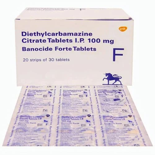 Diethylcarbamazine Citrate Tablet 100 Mg