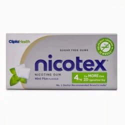 Nicotex Nicotine Sugar Free 4mg Chewing Plus