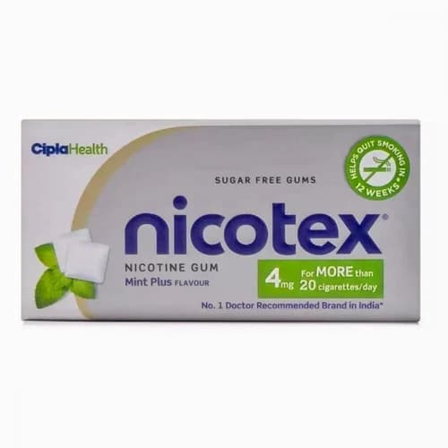 Nicotex Nicotine Sugar Free 4mg Chewing Plus