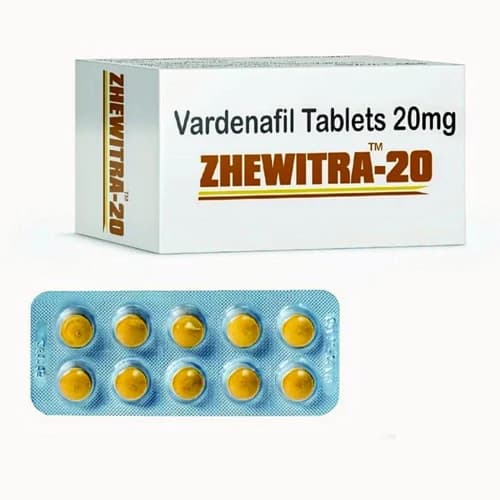 Zhewitra Vardenafil 20mg Tablets