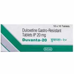 Duloxetine Hydrochloride Tablets 20 Mg
