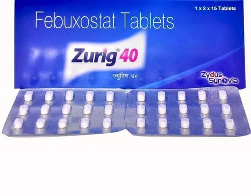 Zurig Febuxostat 40 Mg Tablets