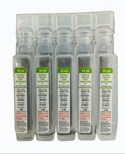 Sterile Water For Injection Ip 10 Ml