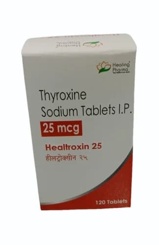 Healtroxin Thyroxine Sodium Tablet 25mcg