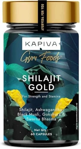 Kapiva Shilajit Gold Capsules with Black