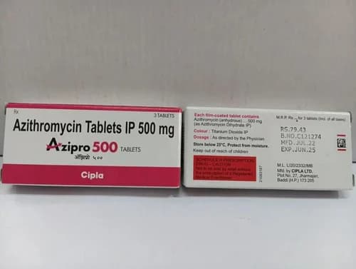Azipro Azithromycin 500mg Tablets