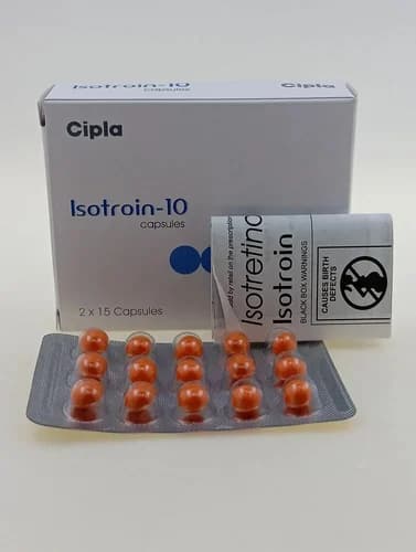 Isotroin Isotretinoin 10 Mg Capsules