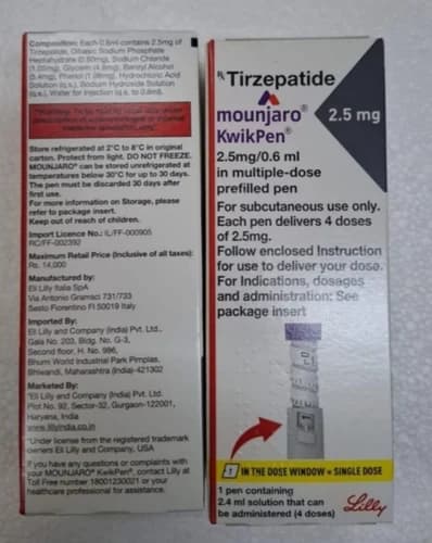 Mounjaro KwiPen 2.5 mg Inj Tizepatide