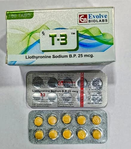 T 3 Liothyronine 25mg Sodium Tablet